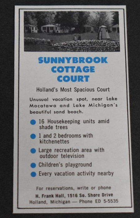 Sunnybrook Cottage Court - Flyer Or Ad (newer photo)